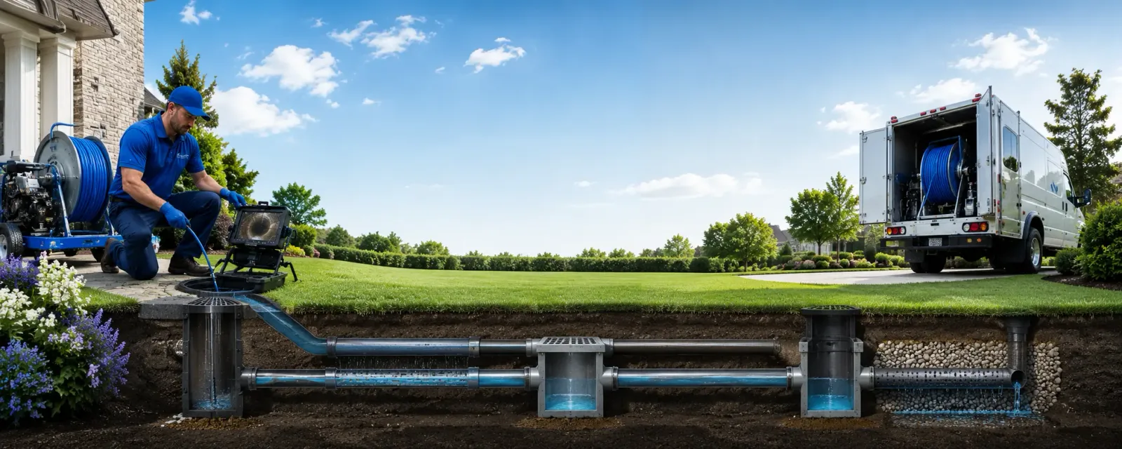 Outdoor drain cleaning information for Millis, MA